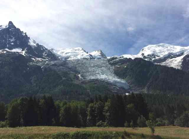 A glacier near Mont Blanc in France.